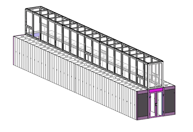 Chimney in Hot Aisle/cold Aisle Airflow System